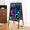 Large LED Magnetic Chalkboard Sandwich Board Restaurant Store Business Menu Sign